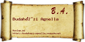 Budaházi Agnella névjegykártya